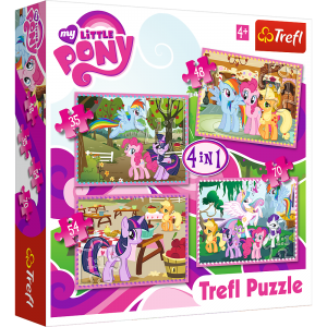 Puzzle Trefl 4w1 My Little Pony: Wakacje kucyków